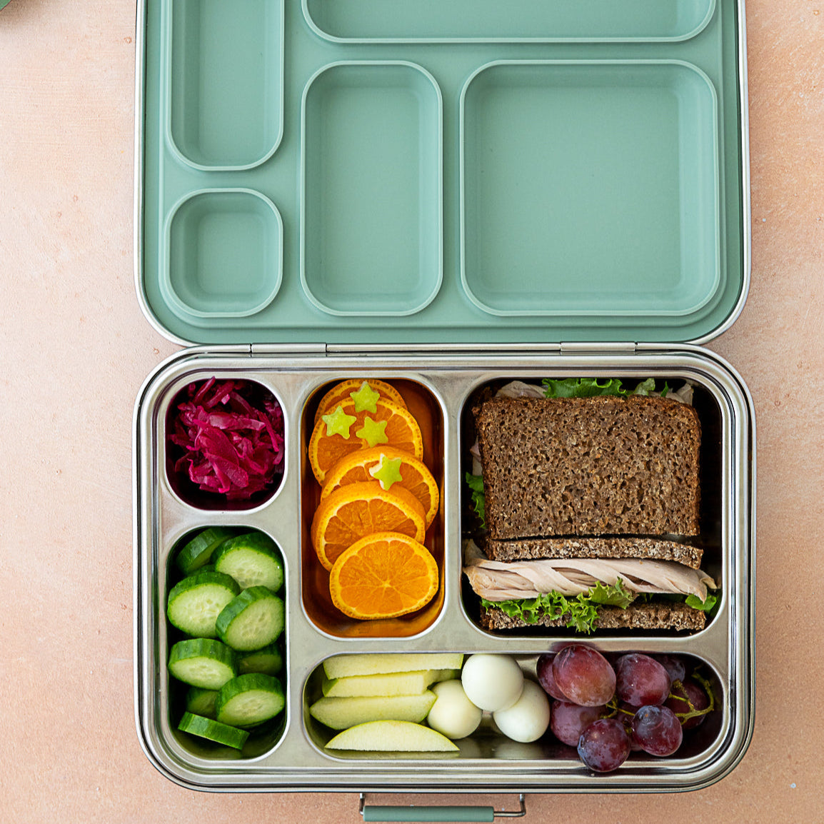 The Nourish Box stainless steel lunchbox